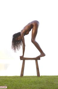 Slim Black Girl Posing Naked